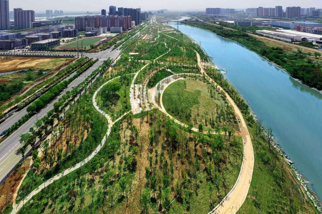 黄冈市三台河绿化景观主体工程顺利完工，城市生态建设迈上新台阶